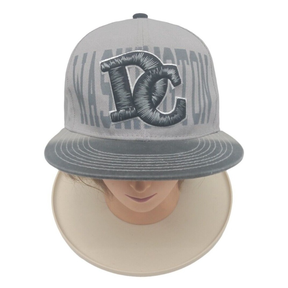 WASHINGTON‎ D.C. hat gray adjustable snapback cap City Hunter wide brim